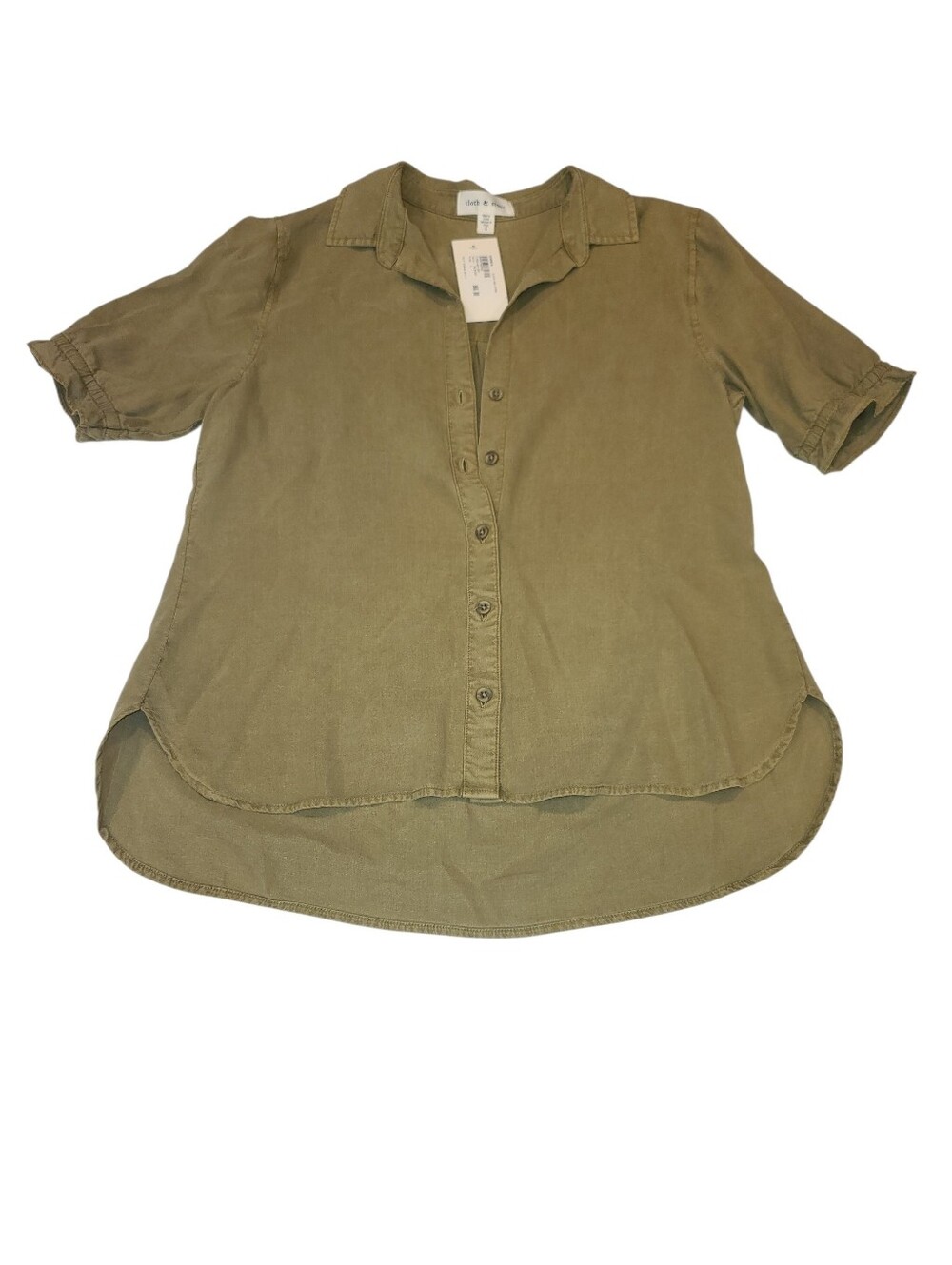 NWT Anthropologie Cloth & Stone button down size small tencel lyocell